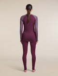 Women's Merino 200 ZoneKnit™ Long Sleeve Crewe Dark Berry/Grey Plum - 6