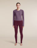 Women's Merino 200 ZoneKnit™ Long Sleeve Crewe Dark Berry/Grey Plum - 3