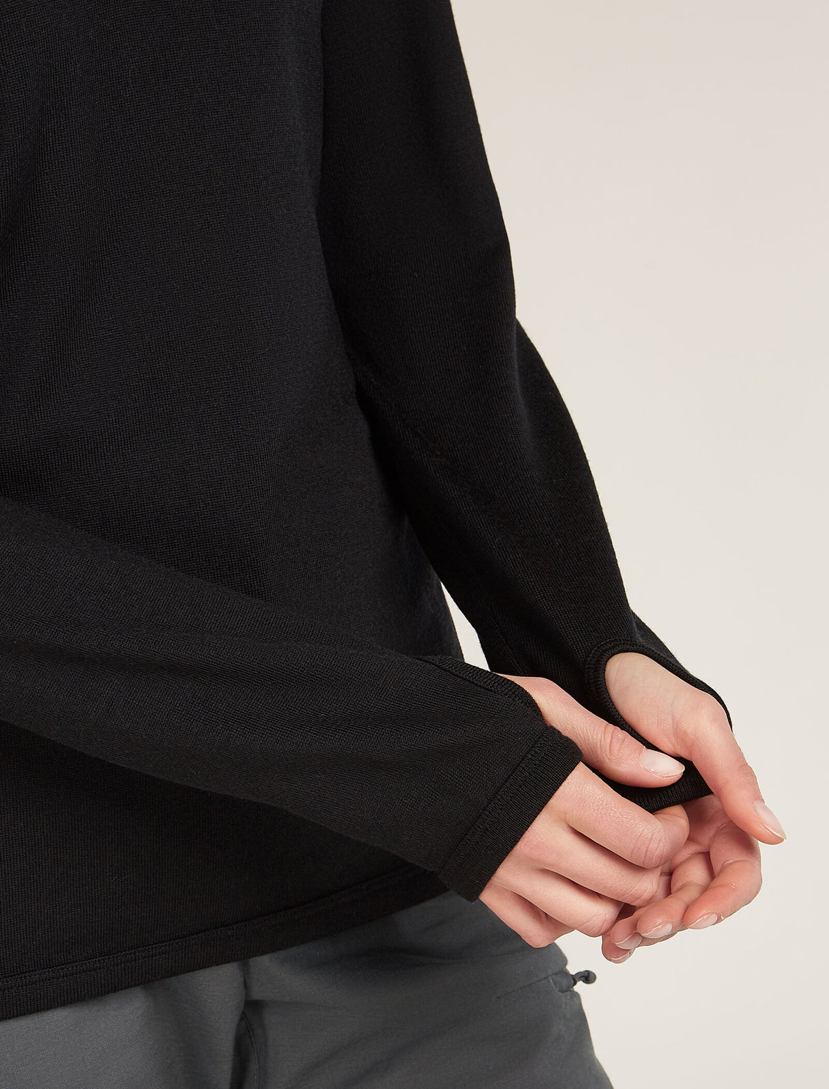 Women's 300 Original Half Zip Top Black - 8