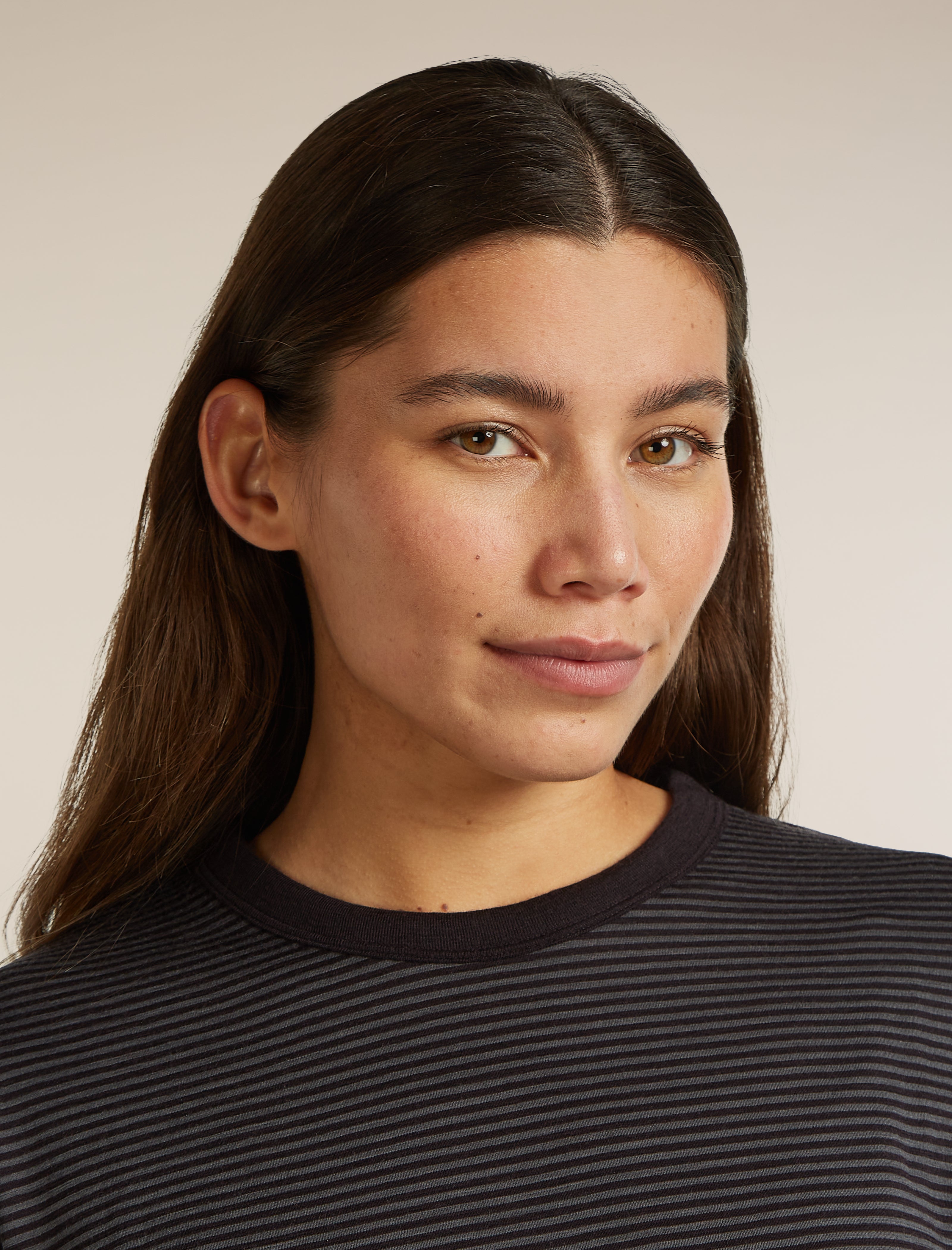 Unisex Merino 150 Long Sleeve Tee Stripe| icebreaker