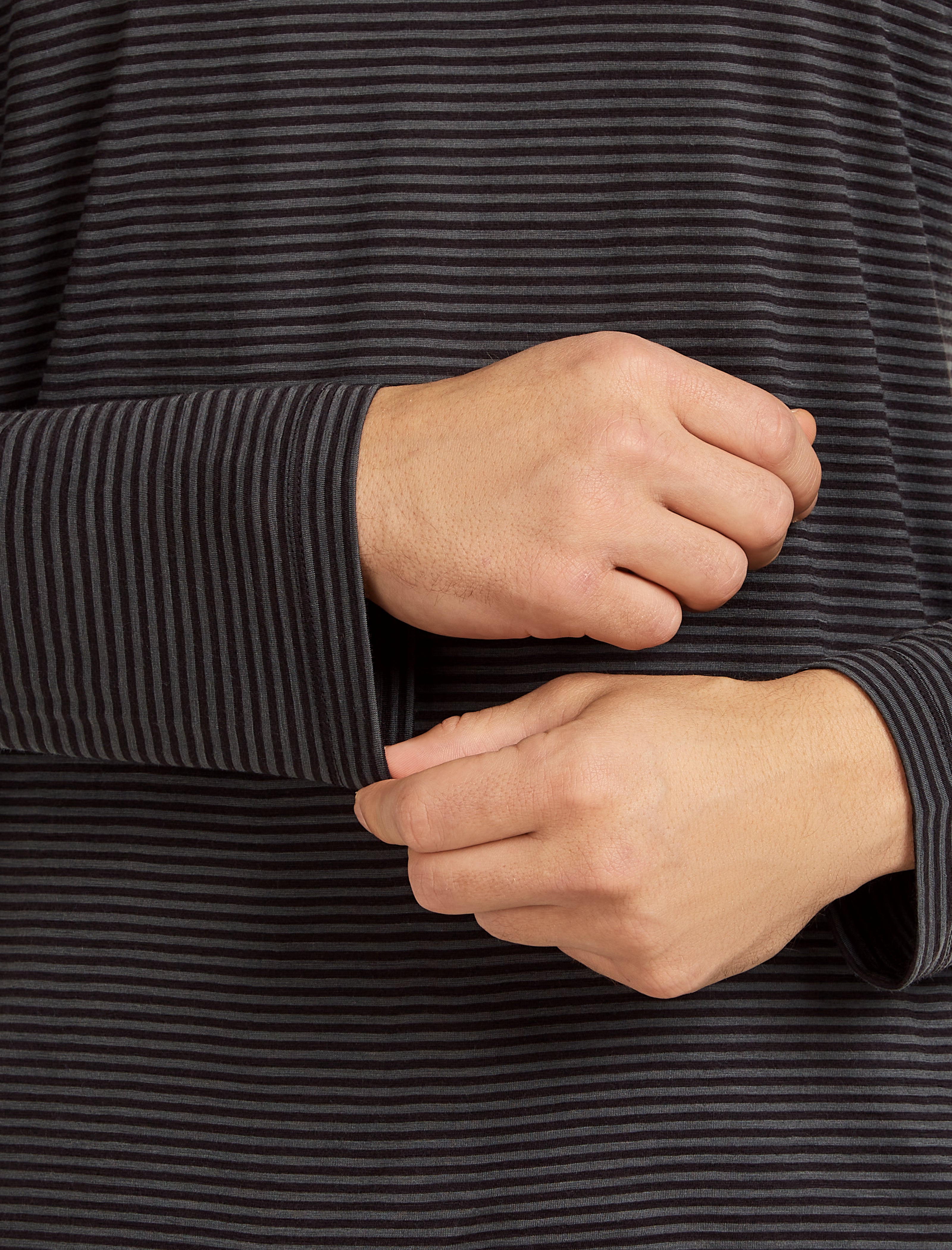 Unisex Merino 150 Long Sleeve Tee Stripe| icebreaker