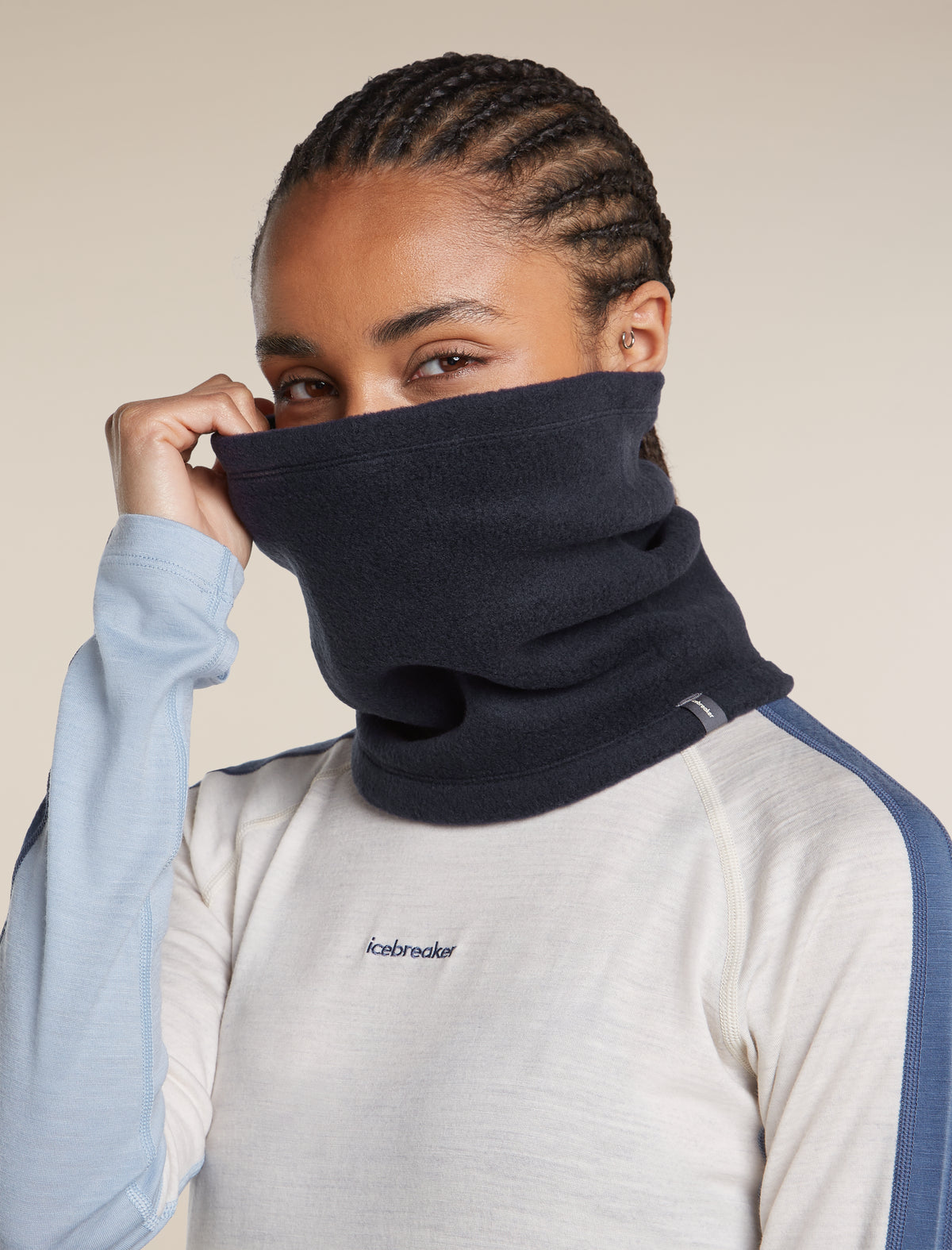 Unisex Merino Blend 800 RealFleece™ Classic Pile Chute Midnight Navy - 6