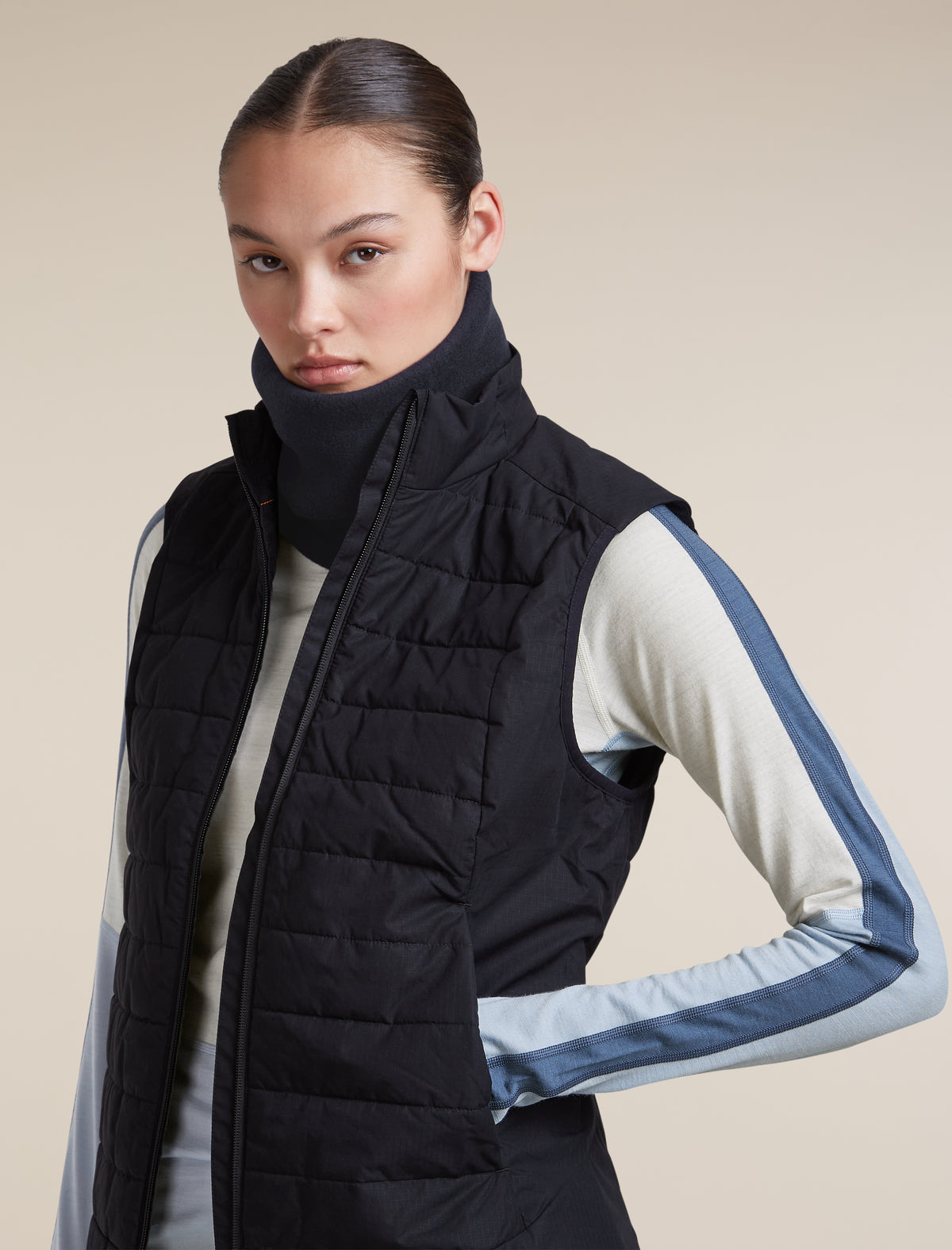 Unisex Merino Blend 800 RealFleece™ Classic Pile Chute Midnight Navy - 3