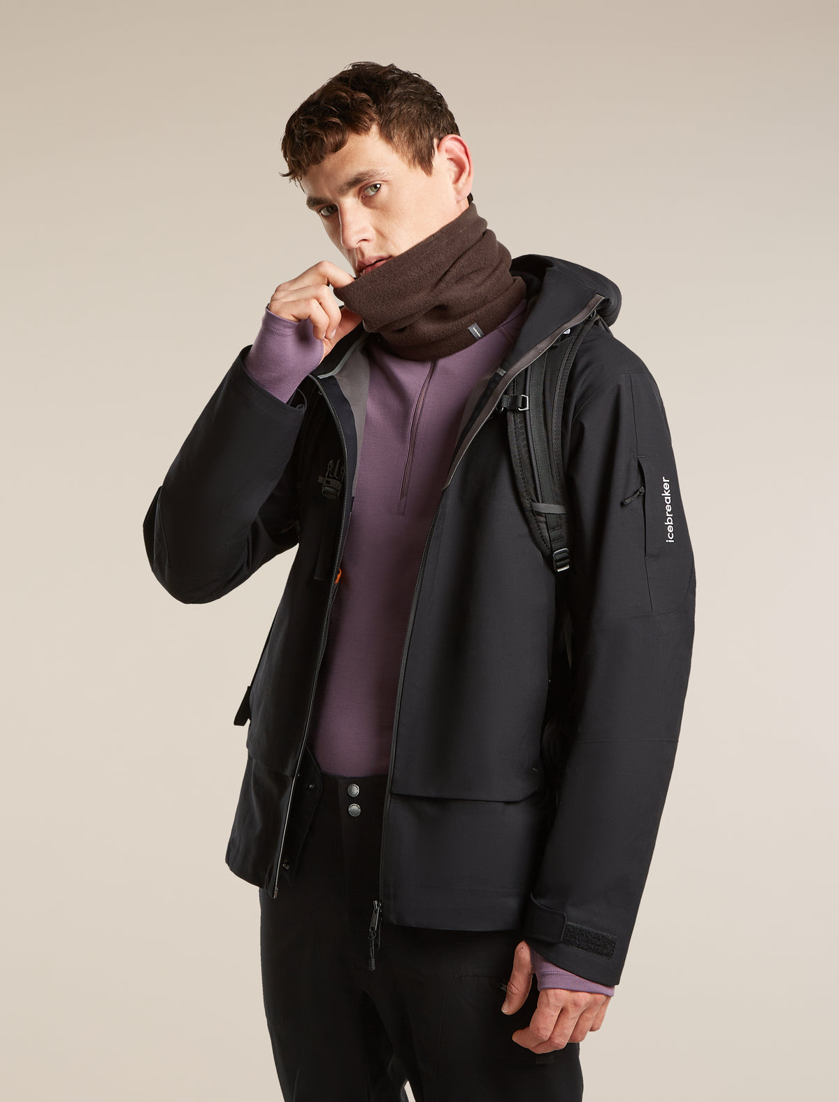 Unisex Merino Blend 800 RealFleece™ Classic Pile Chute Bittersweet - 4