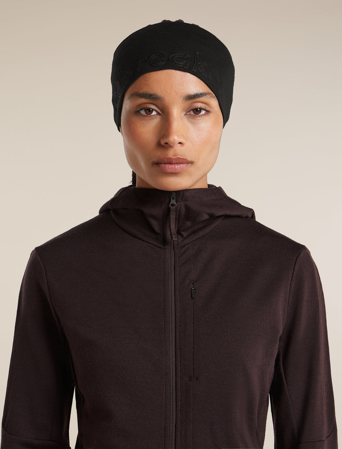 Unisex Merino 260 Oasis Headband Black - 2