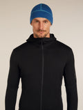 Unisex Merino 260 Waffle Knit Wander Reversible Beanie Topaz/Atlantis - 9