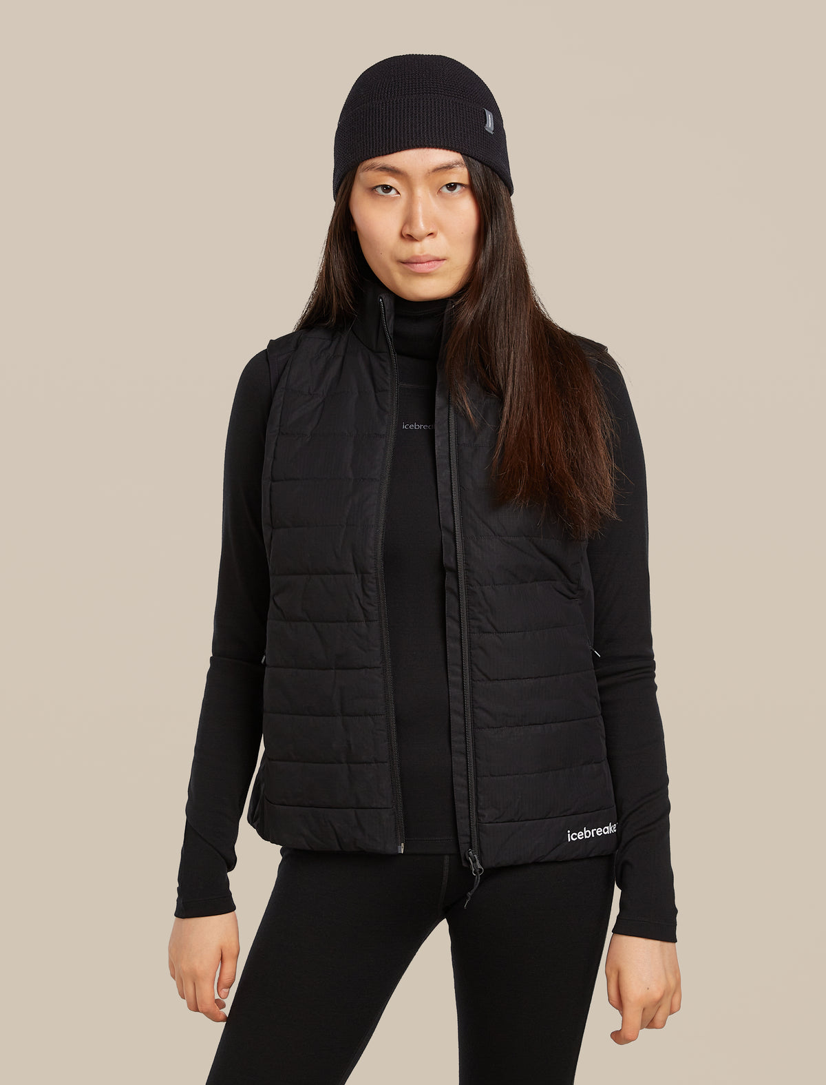 Unisex Merino Feadan Cuff Beanie Black - 3