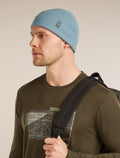 Unisex Merino Feadan Cuff Beanie Flint Blue - 2