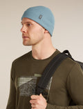 Unisex Merino Feadan Cuff Beanie Flint Blue - 4
