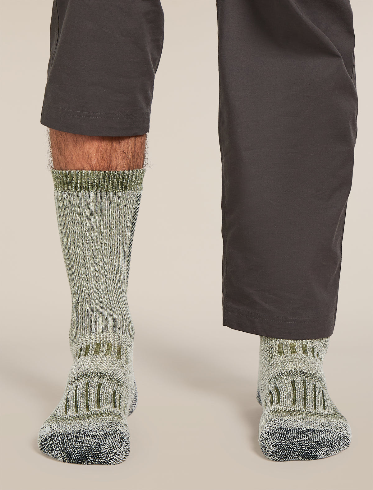 Men's Merino Hike+ Mountaineer Mid Calf Socks Loden/Black - 3