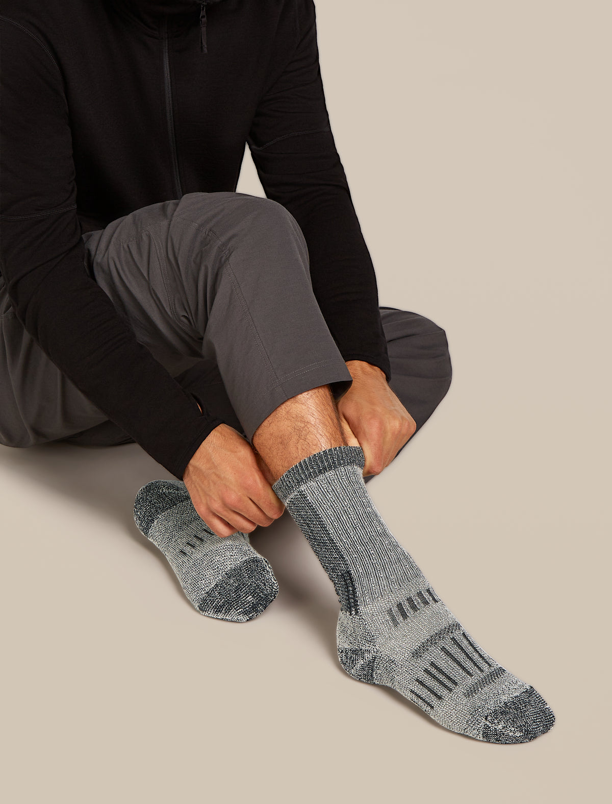 Chaussettes mi-mollet Hike+ Mountaineer Homme Homme  - 1