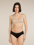 icebreaker Women's Merino Queens Clasp Bra Praline Women - 1