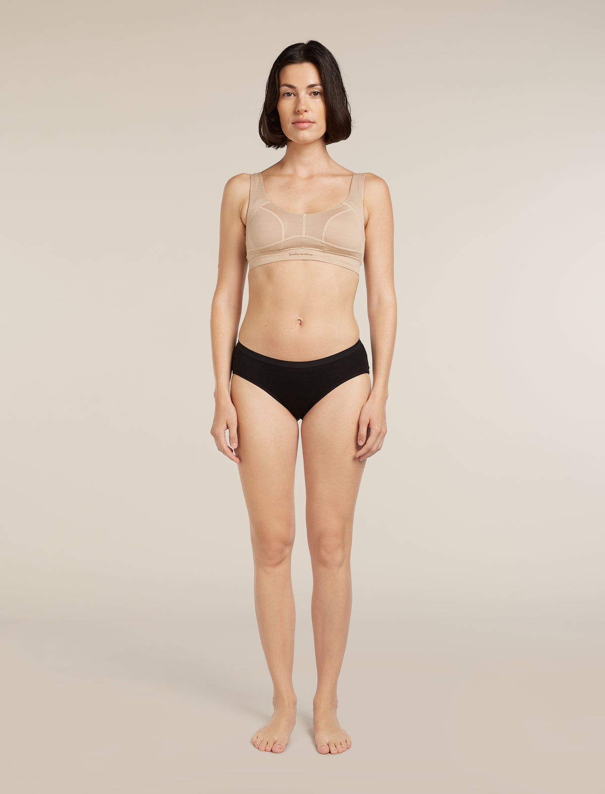 icebreaker Women's Merino Queens Clasp Bra Praline Women - 3