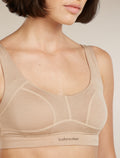 icebreaker Women's Merino Queens Clasp Bra Praline Women - 4