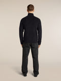 Men's Merino Blend 800 RealFleece™ Classic Pile Long Sleeve Zip Black - 7