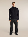 Men's Merino Blend 800 RealFleece™ Classic Pile Long Sleeve Zip Black - 3