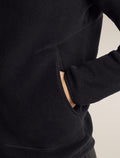 Men's Merino Blend 800 RealFleece™ Classic Pile Long Sleeve Zip Black - 8