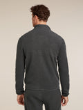 Men's Merino Blend 800 RealFleece™ Classic Pile Long Sleeve Zip Jacket Obsidian - 2