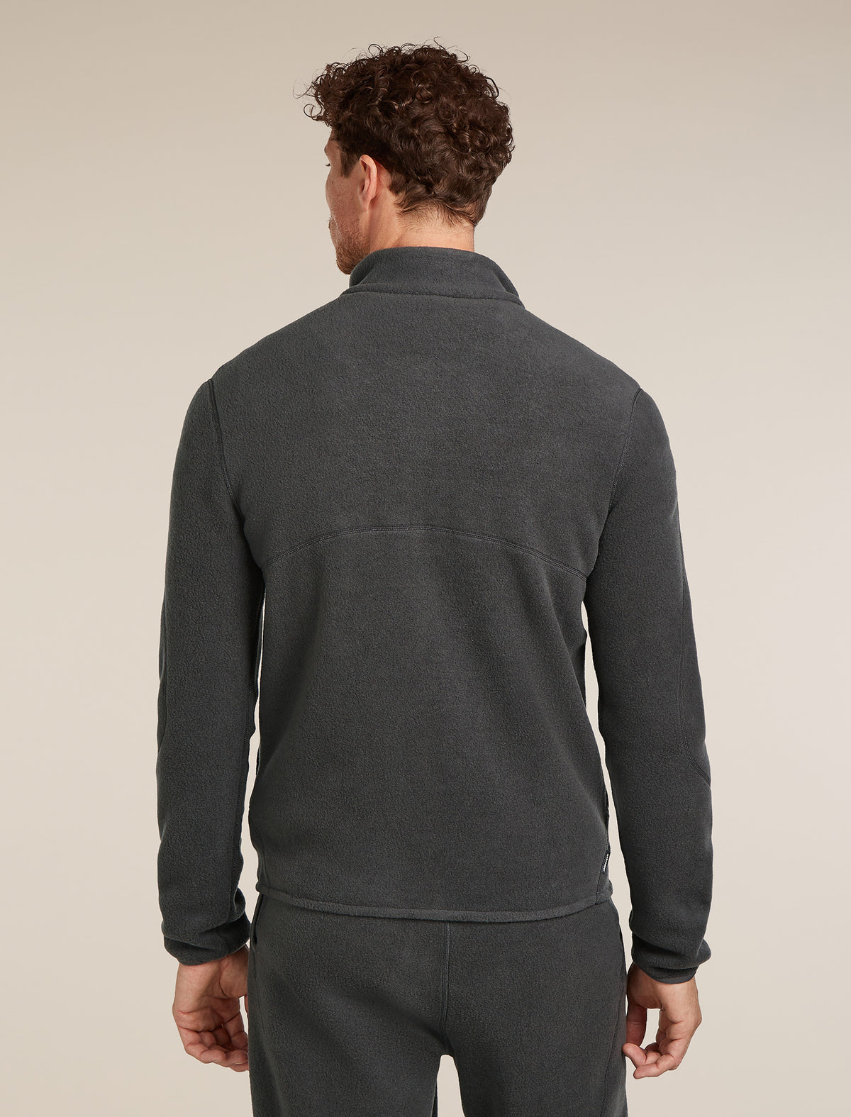 Men's Merino Blend 800 RealFleece™ Classic Pile Long Sleeve Zip Jacket Obsidian - 2