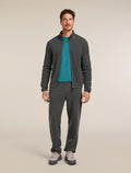 Men's Merino Blend 800 RealFleece™ Classic Pile Long Sleeve Zip Jacket Obsidian - 3