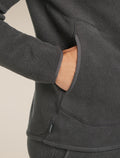 Men's Merino Blend 800 RealFleece™ Classic Pile Long Sleeve Zip Jacket Obsidian - 7