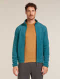Men's Merino Blend 800 RealFleece™ Classic Pile Long Sleeve Zip Jacket Topaz - 1