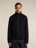 Women's Merino Blend 800 RealFleece™ Classic Pile Long Sleeve Zip Black - 1