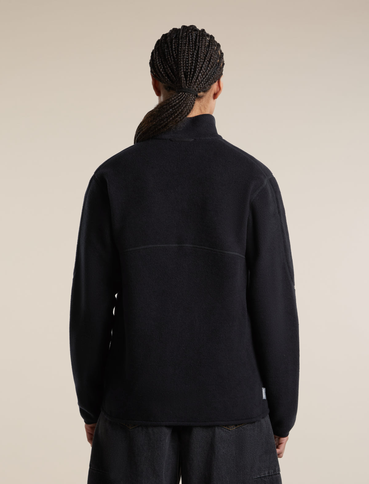 Women's Merino Blend 800 RealFleece™ Classic Pile Long Sleeve Zip Black - 2