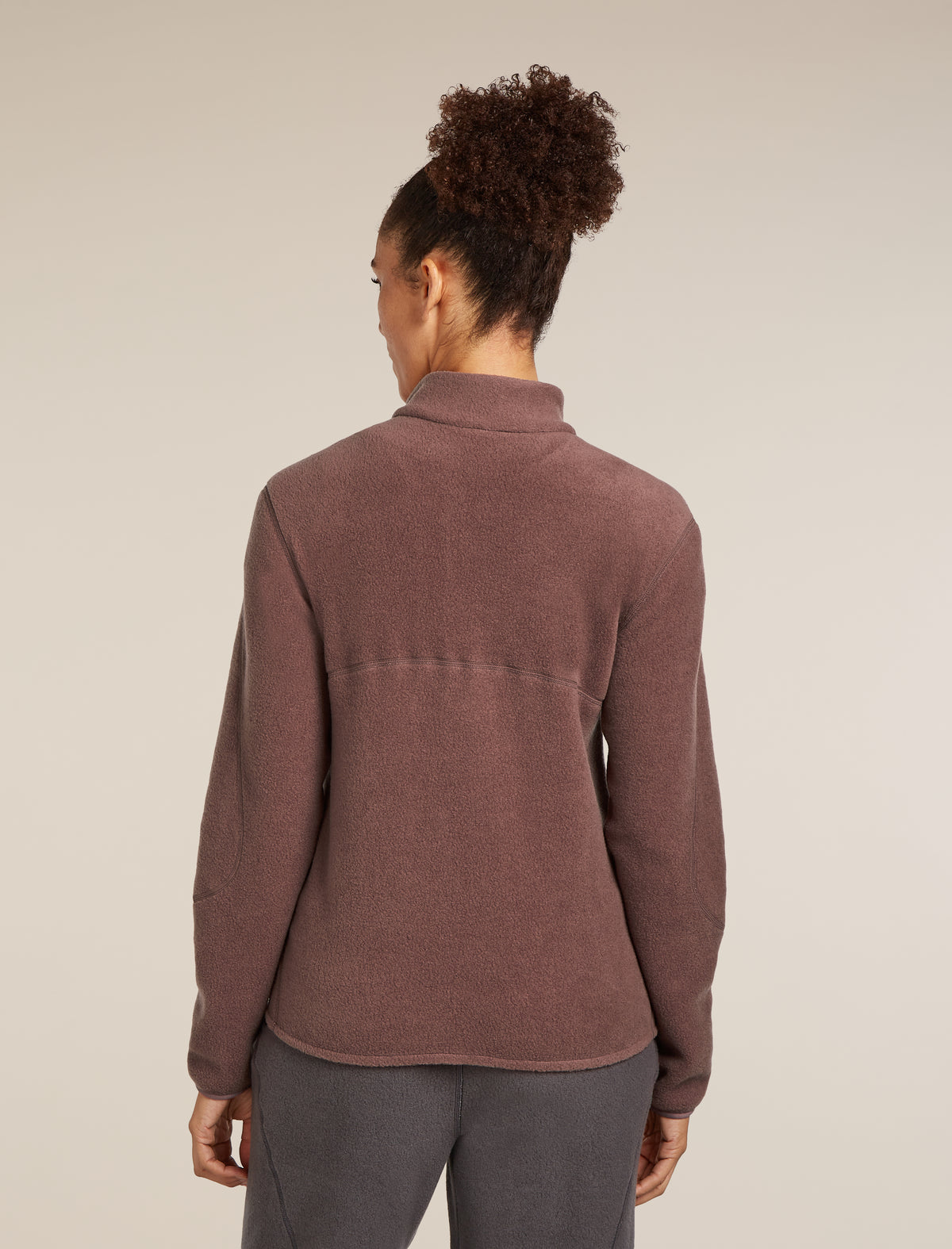 Women's Merino Blend 800 RealFleece™ Classic Pile Long Sleeve Zip Jacket Carob - 2