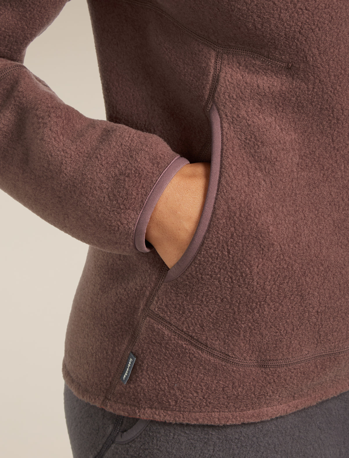 Women's Merino Blend 800 RealFleece™ Classic Pile Long Sleeve Zip Jacket Carob - 5