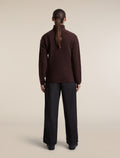 Women's Merino Blend 800 RealFleece™ Classic Pile Long Sleeve Zip Bittersweet - 7
