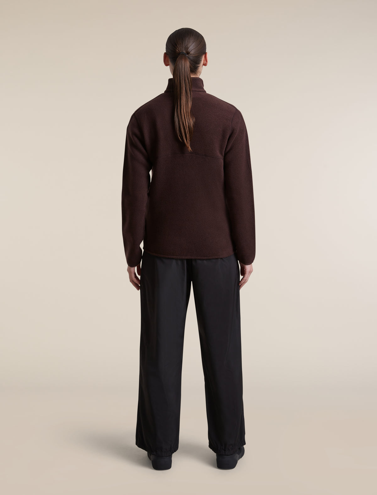 Women's Merino Blend 800 RealFleece™ Classic Pile Long Sleeve Zip Bittersweet - 7