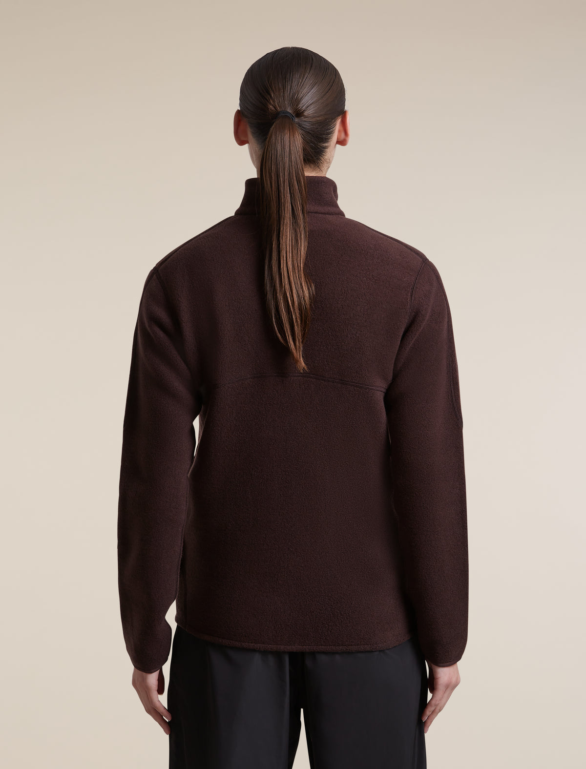 Women's Merino Blend 800 RealFleece™ Classic Pile Long Sleeve Zip Bittersweet - 2
