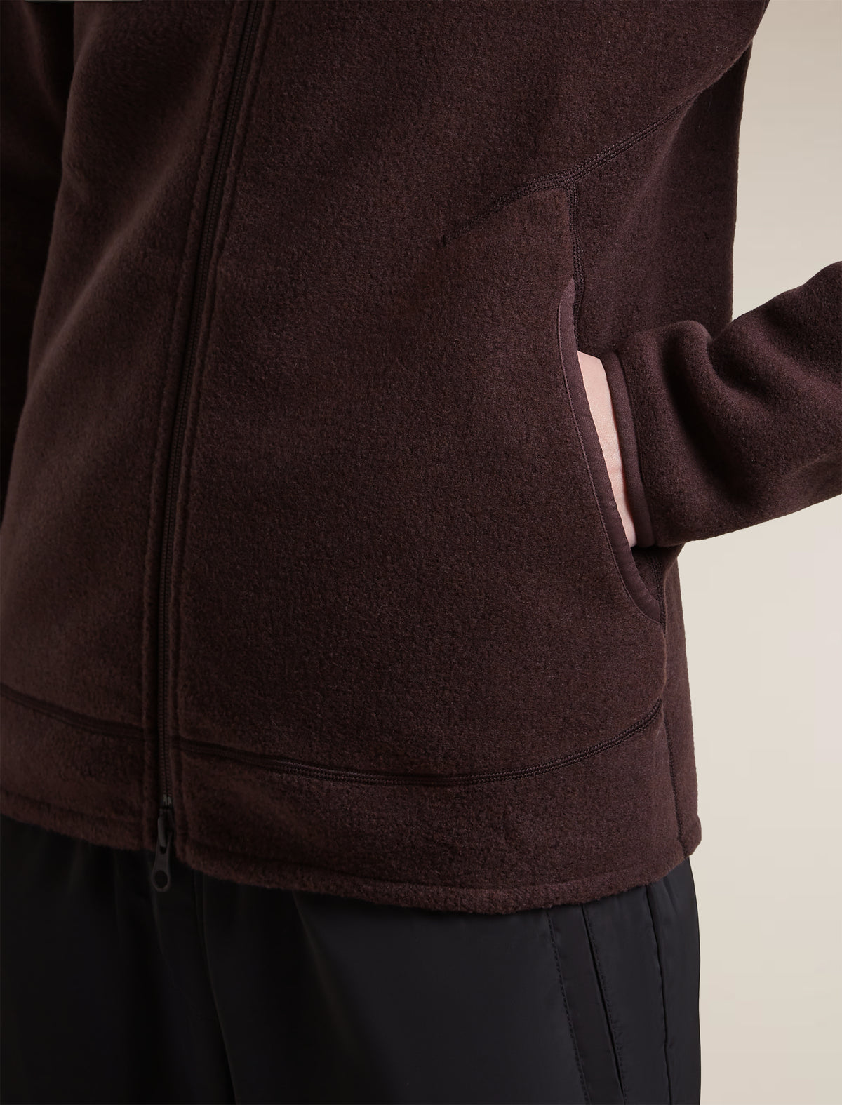 Women's Merino Blend 800 RealFleece™ Classic Pile Long Sleeve Zip Bittersweet - 8