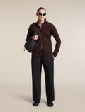 Women's Merino Blend 800 RealFleece™ Classic Pile Long Sleeve Zip Bittersweet - 4