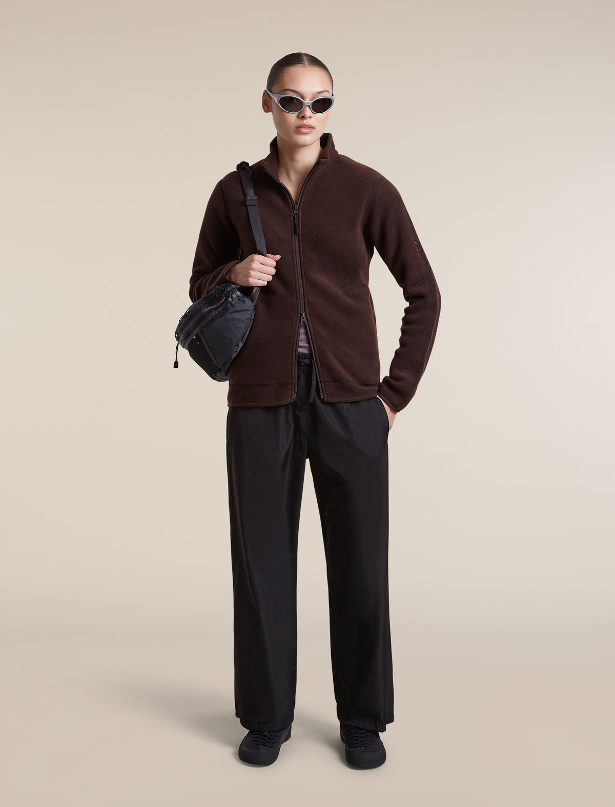 Women's Merino Blend 800 RealFleece™ Classic Pile Long Sleeve Zip Bittersweet - 4