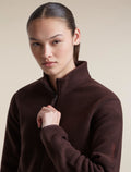 Women's Merino Blend 800 RealFleece™ Classic Pile Long Sleeve Zip Bittersweet - 6