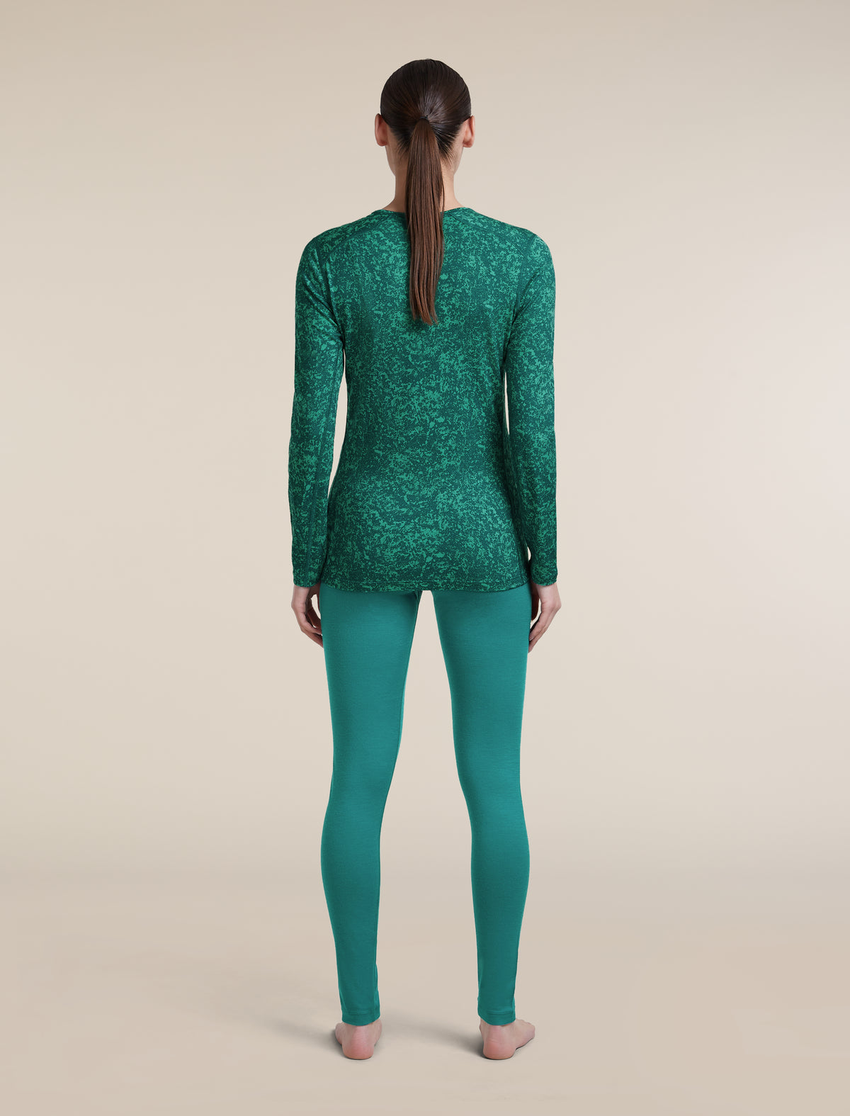 Women's Merino 200 Oasis High Rise Thermal Leggings Tidal Teal - 6