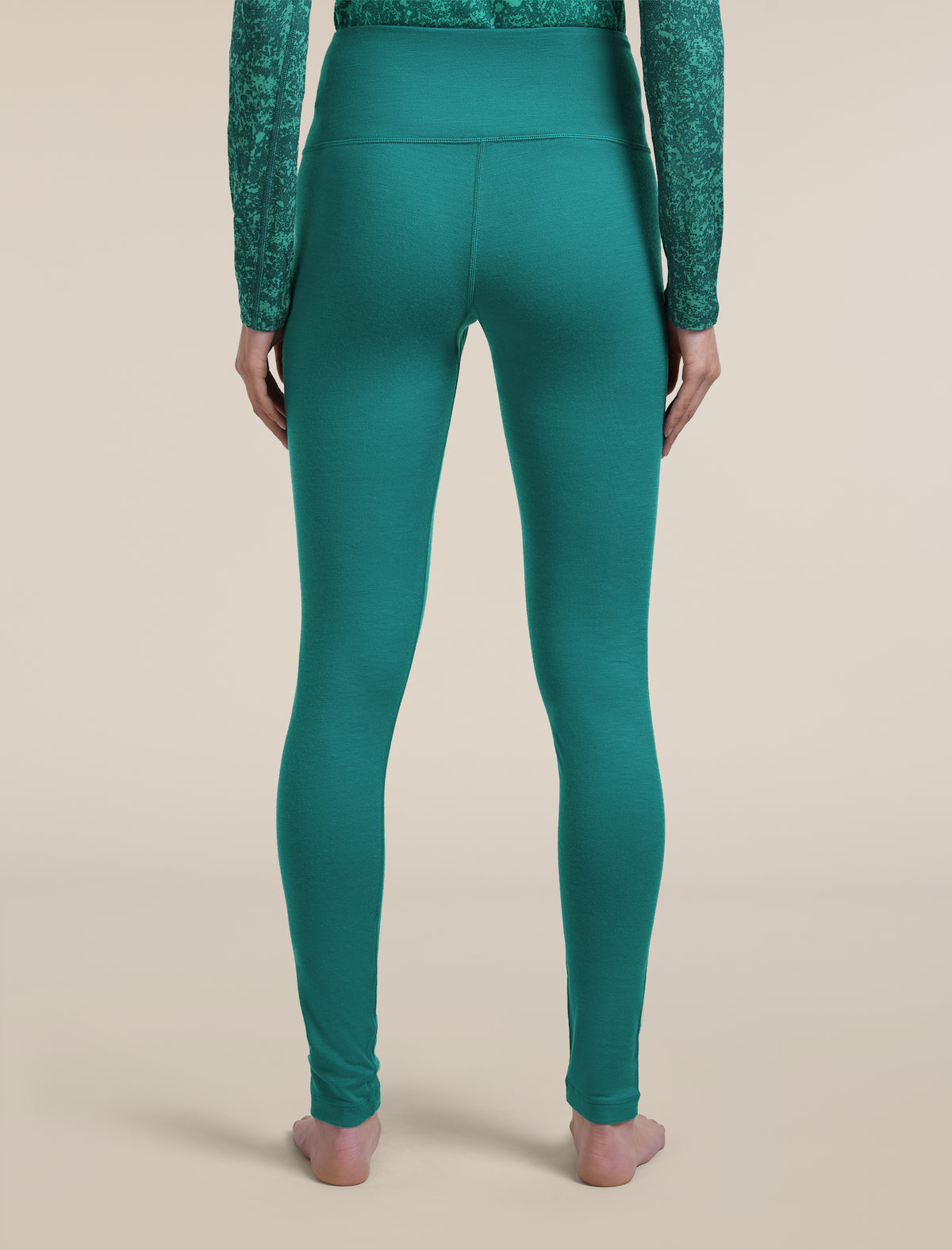 Women's Merino 200 Oasis High Rise Thermal Leggings Tidal Teal - 2