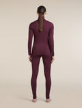 Women's Merino 200 Oasis High Rise Thermal Leggings Dark Berry - 6