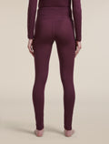 Women's Merino 200 Oasis High Rise Thermal Leggings Dark Berry - 2
