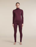 Women's Merino 200 Oasis High Rise Thermal Leggings Dark Berry - 3