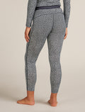 Merino 200 Oasis Leggings Thermal Flock Forms Midnight Navy/Snow - 2