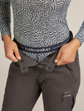 Merino 200 Oasis Leggings Thermal Flock Forms Midnight Navy/Snow - 4