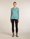 Women's Merino 200 Oasis Long Sleeve Crewe Thermal Top Rainer Ridge Hydro - 6