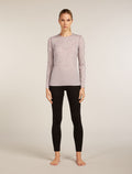 Women's Merino 200 Oasis Long Sleeve Crewe Thermal Top Flock Forms Summit/Snow - 3