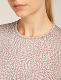 Women's Merino 200 Oasis Long Sleeve Crewe Thermal Top Flock Forms Summit/Snow - 6
