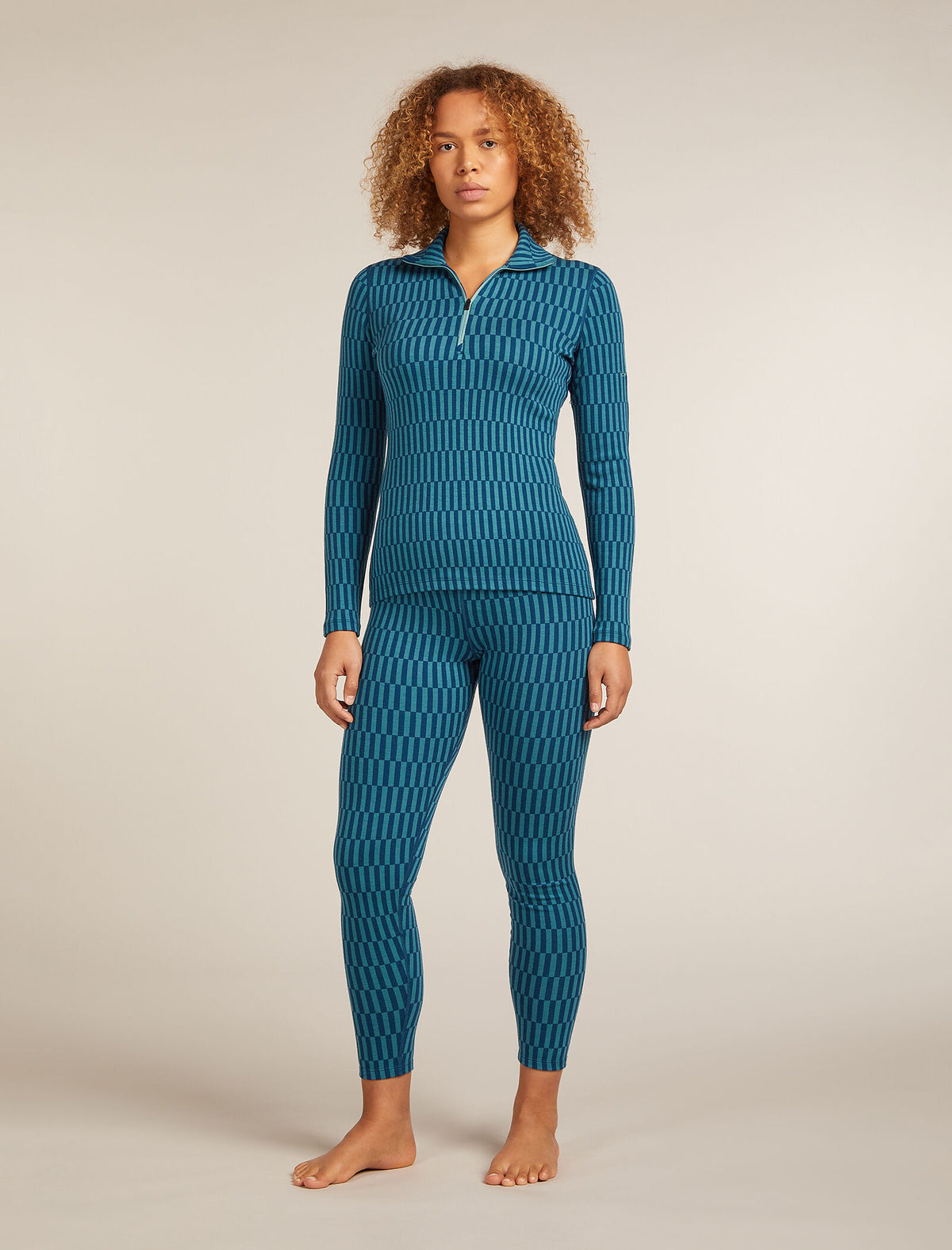 Legging thermique taille haute 260 Tech Vertex Snow Grid Femme  - 3