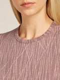 Women's Merino 260 Tech Vertex Long Sleeve Crewe Thermal Top Delta Lines Summit/Blush - 6