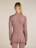 Women's Merino 260 Tech Vertex Long Sleeve Half Zip Thermal Top Delta Lines Summit/Blush - 2